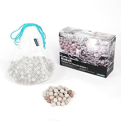 LANDEN Aquarium Filter BioBall Biological Ball Filtration Medium 1L Cover
