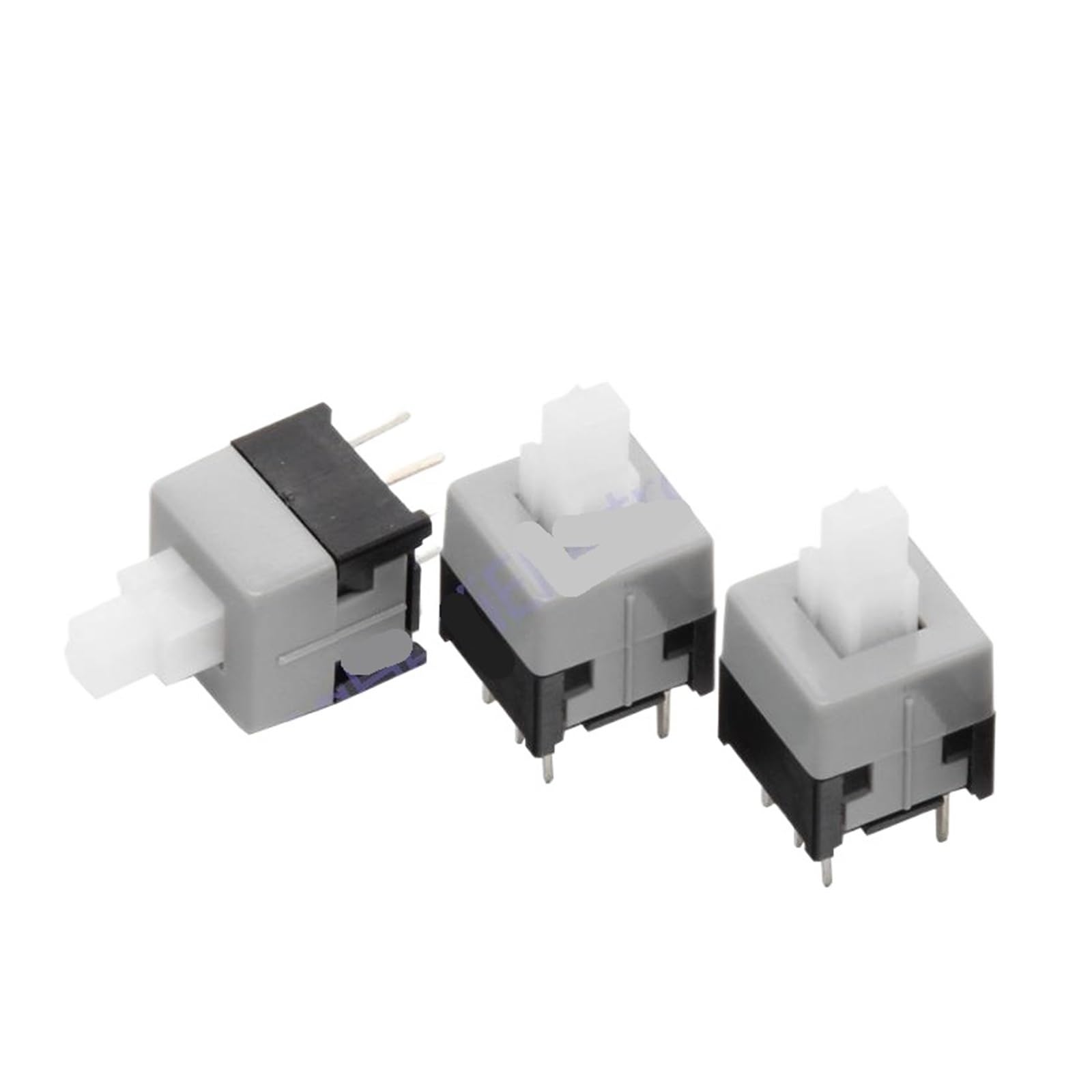 Interrupteur autobloquant 8.5x8.5 mm à bouton-poussoir 6 broches pour circuits imprimés lot de 13