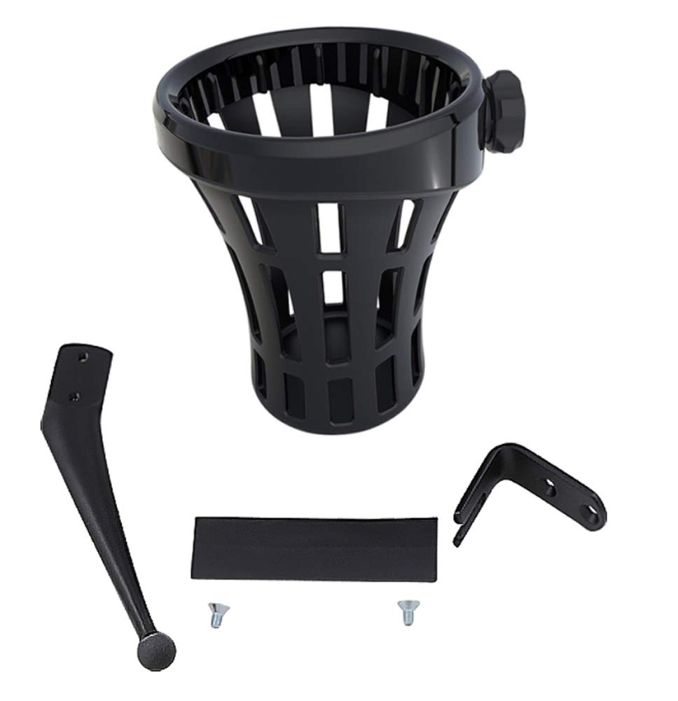 Black Big Ass™ Drink Holder with '14-up Passenger Mount