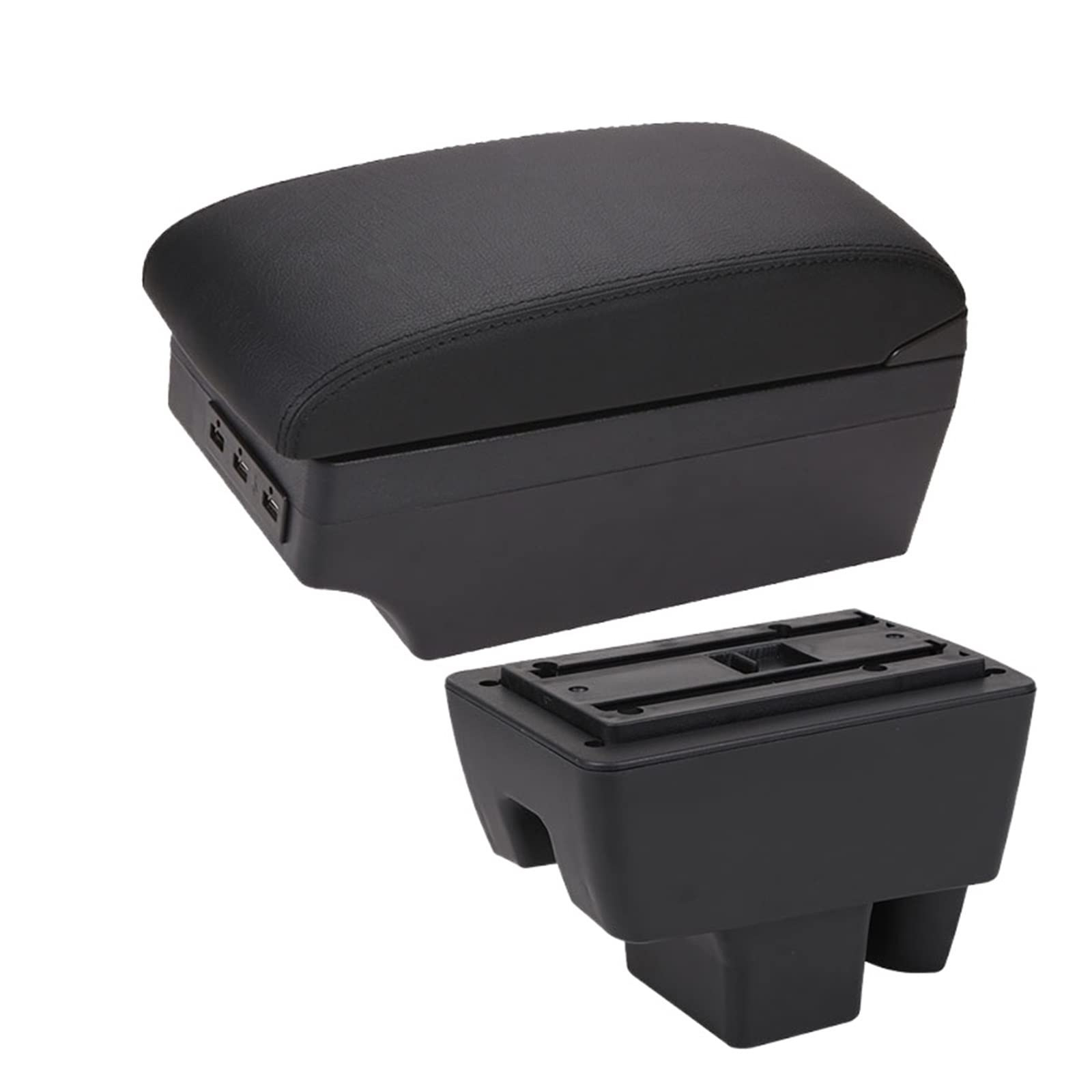 Baiqimv For VW For Polo 2020 2021 Car Armrest Car Armrest Box Retrofit Car Accessories Interior Details Storage Box(A2 7USB)
