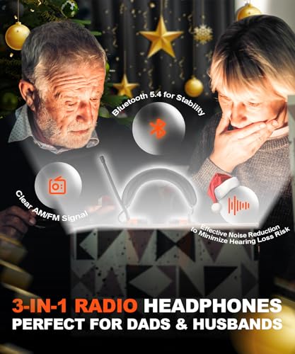 PROHEAR 033 2.0 Upgraded Bluetooth Hearing Protection AM FM Radio Headphones - 31SNR Noise Reduction Ear Muffs with Long-Lasting Stable Rechargeable Battery - 50 Hrs for Mowing Snowblowing - Orange - image 8