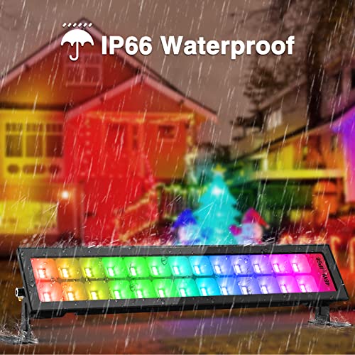 Onforu 48W Stage Lights, Smart App Control Rgb Light Bar, Stage Lighting With Music Synchronize, 16 Million Color Uplights For Events Dj Light Uplighting Wall Washer Light For Party Wedding Garden #TOP4
