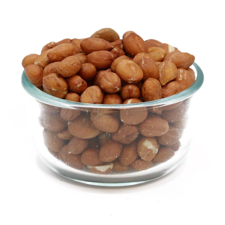 RAW Red-Skin Peanuts, Shelled, Jumbo Runner, Bulk 10 Pound Box, Peanuts Great For Trail Mix and Cooking