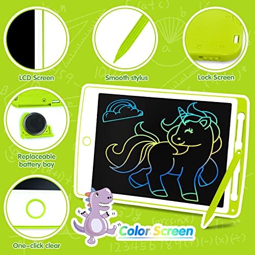 Richgv LCD Writing Tablet, 10-inch Colorful Kids Writing Tablet Doodle Board, Digital Screen Drawing Board with Memory Lock for Kids and Adults Writing & Drawing at Home, School and Office 5 51AP5pCJSXL. AC