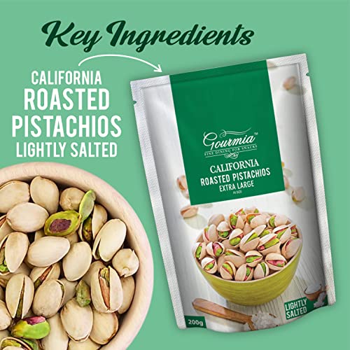 Image of Gourmia Roasted Pistachios California Lighty Salted 200g (Pack of 3)