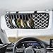 PASDUCHAS 2 PCS CD Visor Holder for Car, Black Non-Woven Cloth & Pu Leather Large Capacity Visor CD Holder