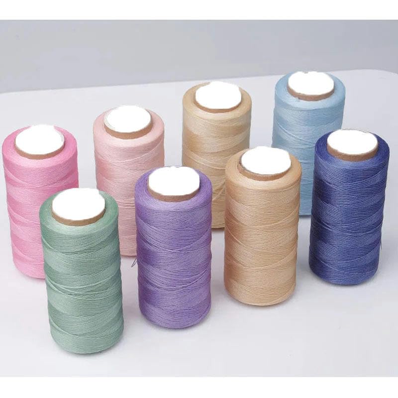 LYVQZPWLRfilo di cucire flessibile di alto livello Filo cerato for cucire in pelle, 150D, 260 metri, 0,8 mm, 70 colori, in poliestere, filo cerato for cucire in pelle, filo cerato piatto for cucire fa