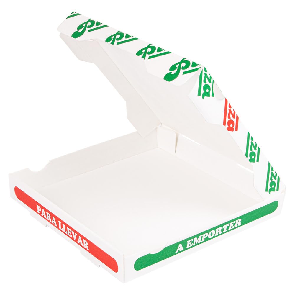 Garcia de Pou Scatole per pizza Thepack 330 G/M2 26 x 26 x 3,8 cm bianco cartone ondulato microcanale