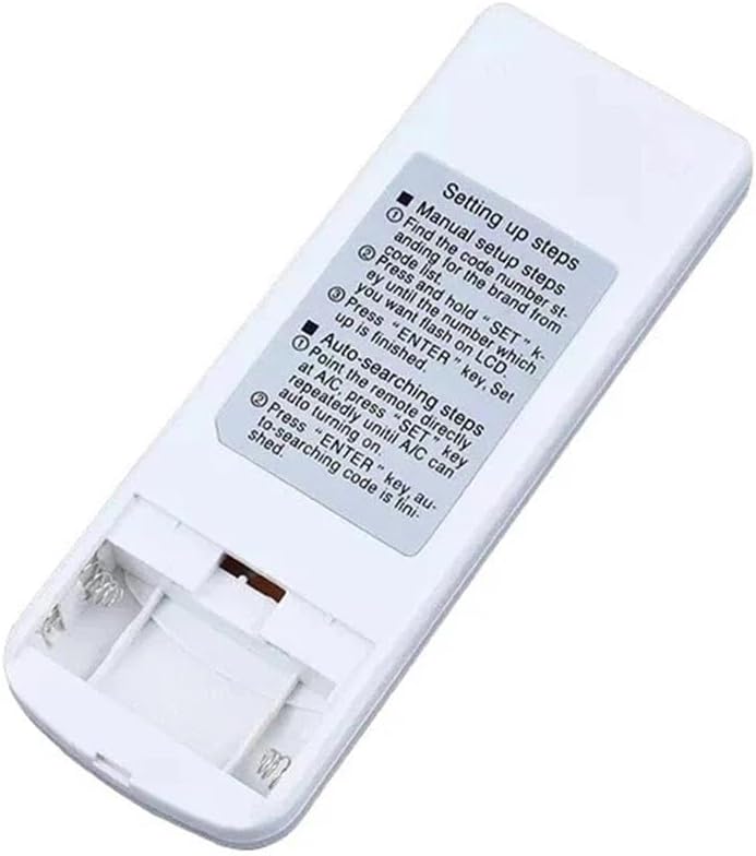 Back view of the KT-100A II remote control with the battery compartment open
