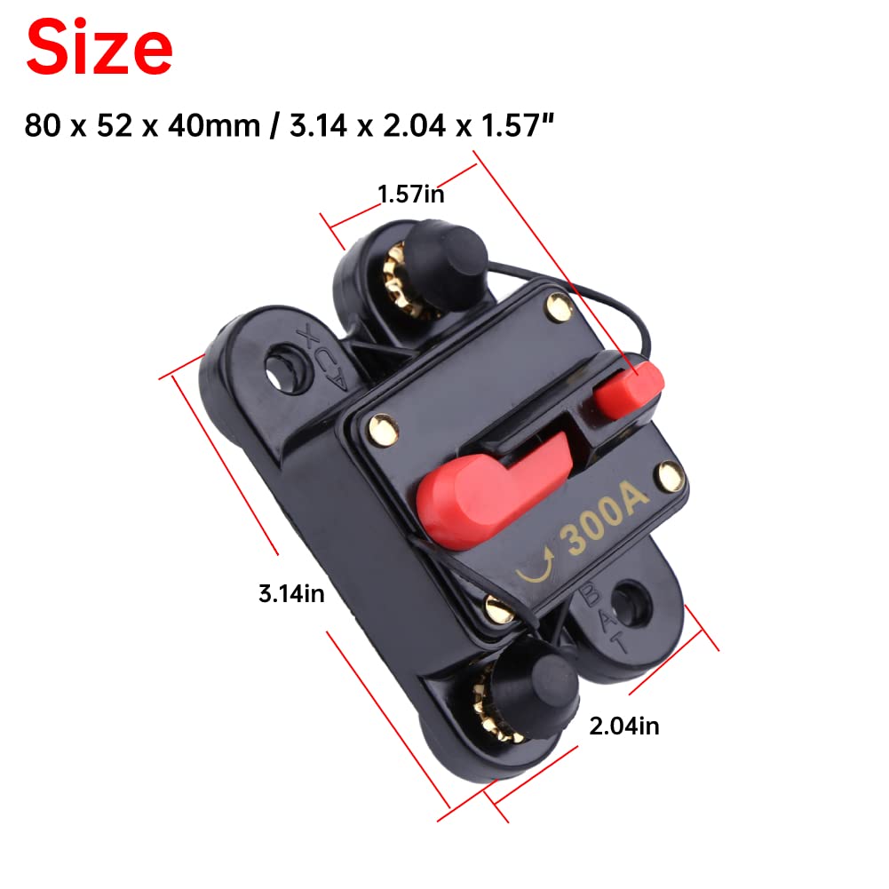 40AMP Circuit Breaker Fuse Holder Stereo Reset Inline 12V For Car Audio Marine E - Foto 11