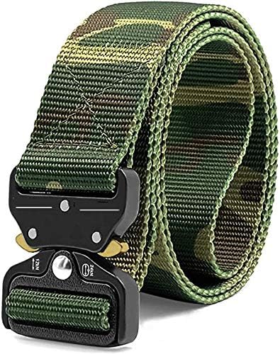 LEADALLWAY Tactical Belt Nylon Webbing Waist Belt