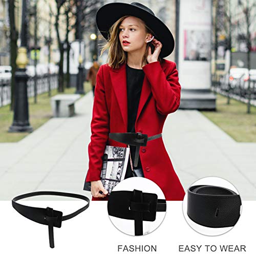 KESYOO Cintos Justos Femininos para Jeans de Vestido Pu Cintos de Cintura Finos Ajustáveis ??Para Se