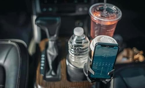 Miniatura 2 de AUTOPRO - Extensor de portavasos para automóvil - Con soporte para teléfono - Control de temperatura - Capacidad para hasta 3 bebidas - Compatible