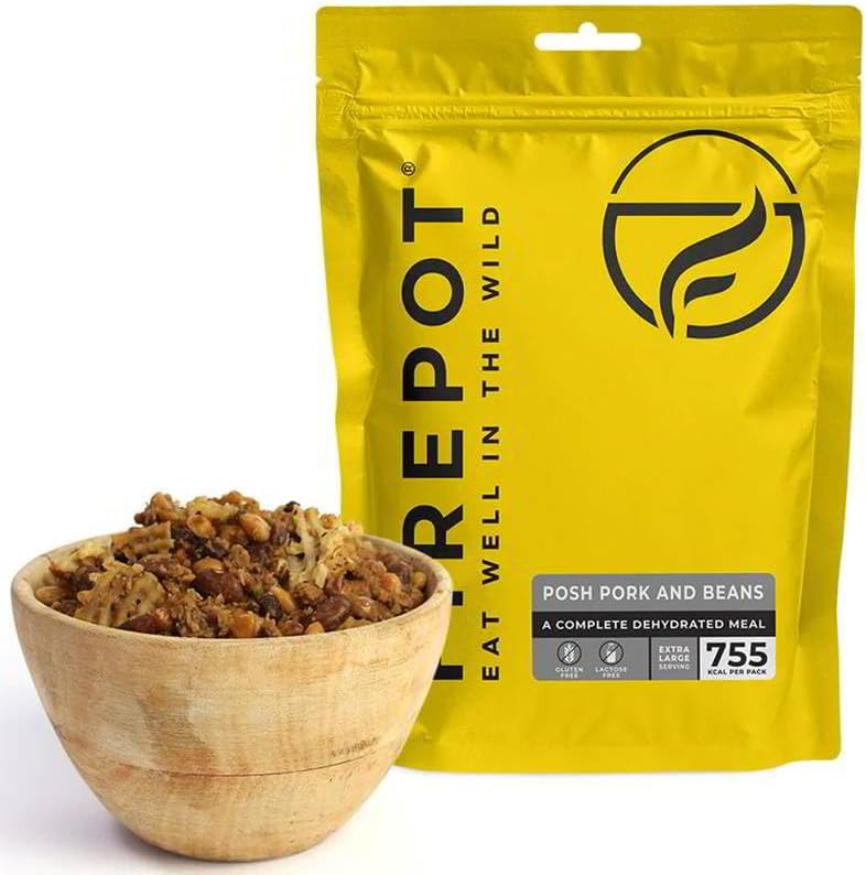FIREPOT Posh Pork and Beans (Extra Large) - Healthy Dehydrated Expedition Food