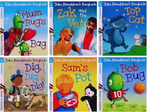 OXFORD UNIVERSITY PRESS Julia Donaldson's Songbirds Read with Phonics 36 Books Collection Set (Stage 1 - 4)