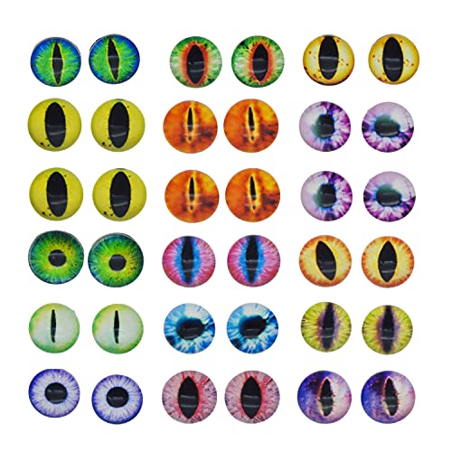 30MM 30 pièces Dragon yeux verre Cabochon yeux pour poupée d'argile faisant des Sculptures accessoires artisanat bricolage résultats fabrication de bijoux Cover