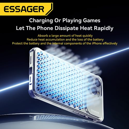 Coque iPhone 13 Pro mince anti-chute en métal argenté avec aération