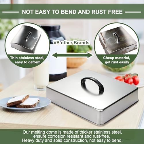 2pcs-Rectangular-Basting-Cover-Stainless-Steel-Cheese-Melting-Dome-Steaming-Cover-Lid-Commercial-Grade-Heavy-Duty-Griddle-Grill-Accessories-for-Flat-Top-Grill-Cooking