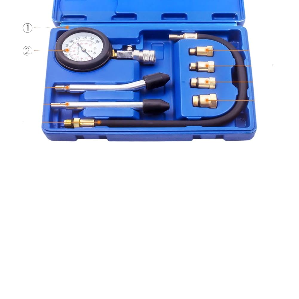 Tester di compressione del motore Tester di pressione del cilindro da 0-300 PSI Tester di scintilla compatibile con veicoli automobilistici motociclistici