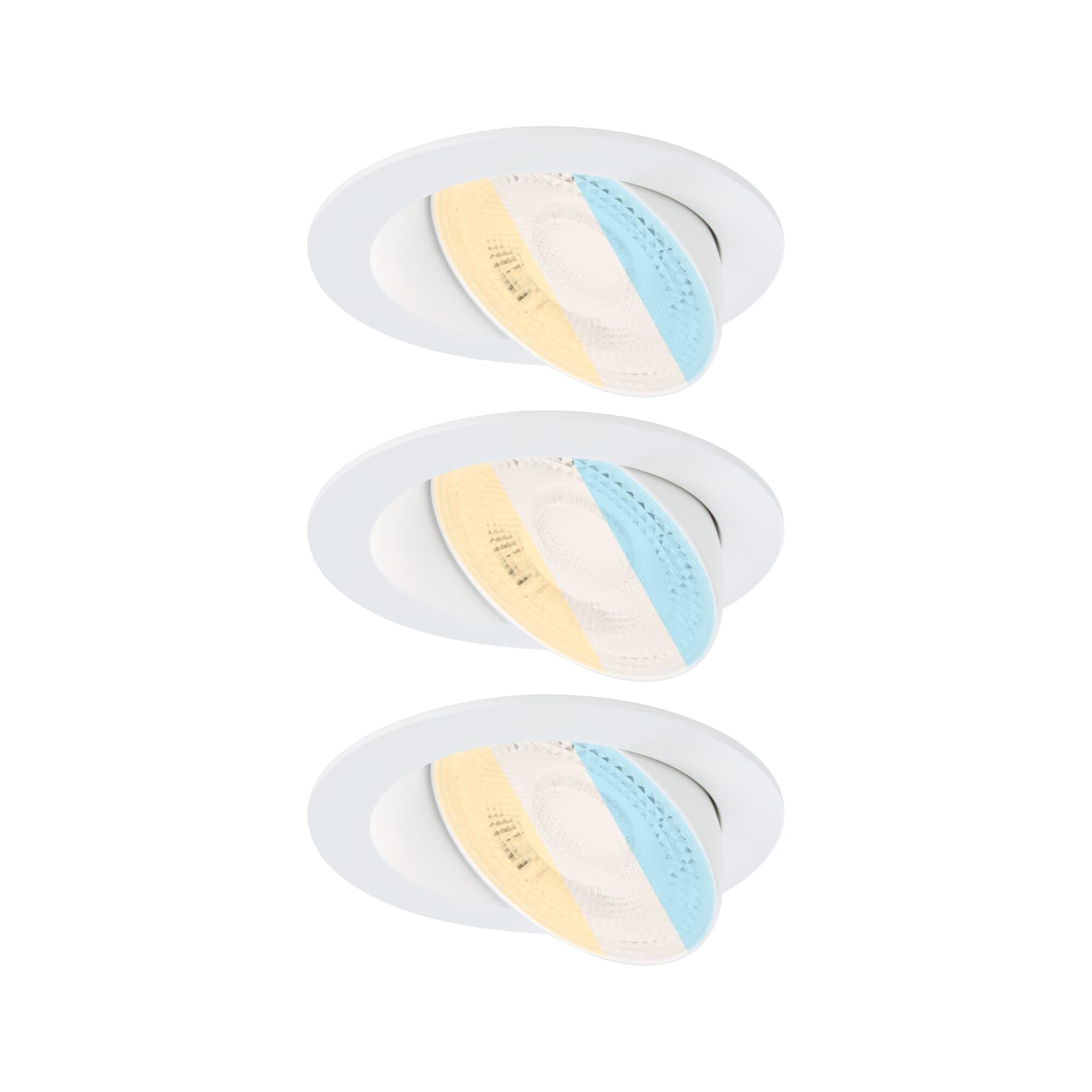 Paulmann EBL Set Aumus schwenkbar LED 3x750lm 2700-6500K 5W 230V Weiss matt