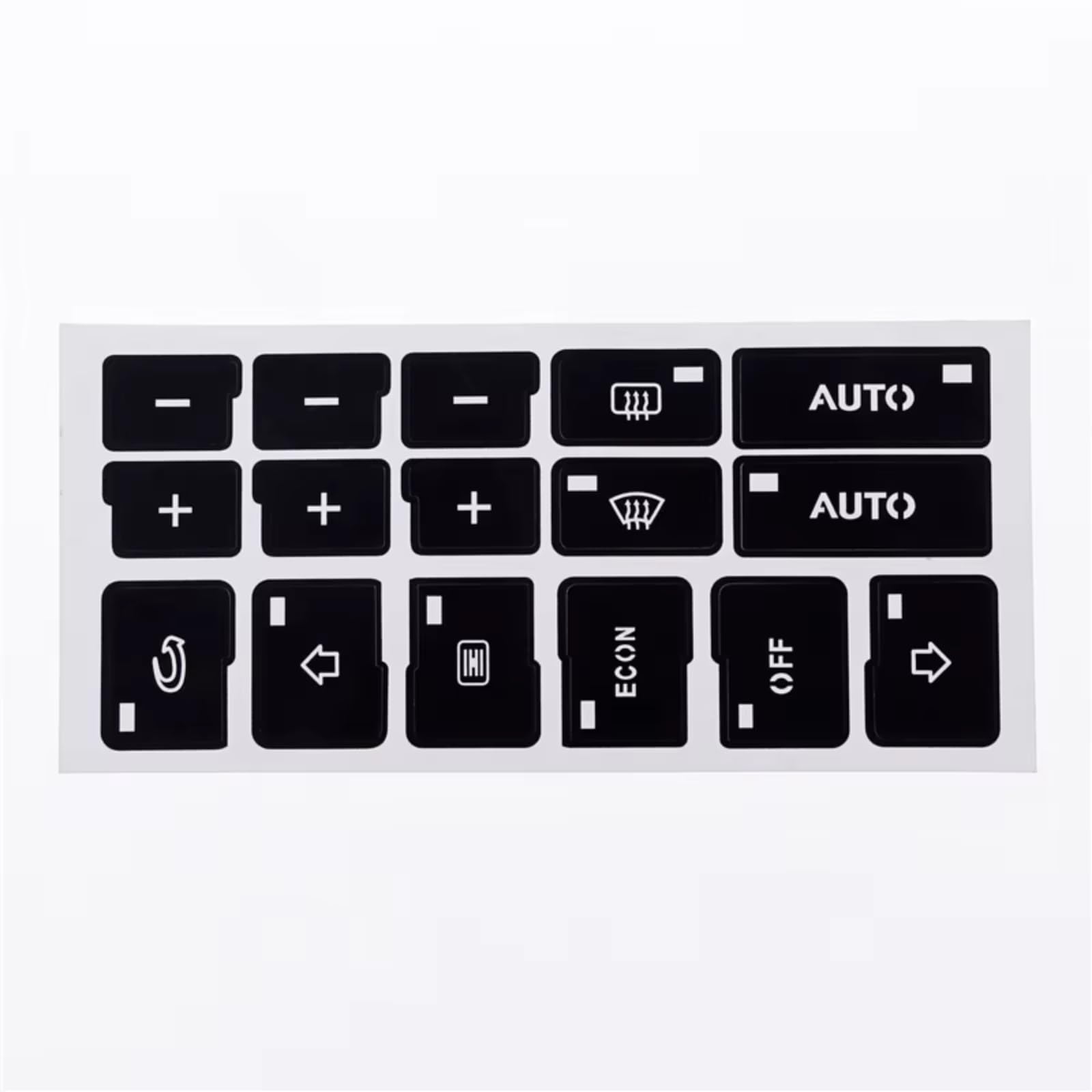 Car Button Stick Compatible with A4 B6 B7 2000 2001 2002 2003 2004 16Keys Car Air Condition AC Climate Control Button Repair Stickers Decals Accessory
