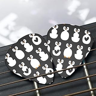 Lot de 12 médiators de guitare avec motif mignon et pingouins et cœurs pour guitare acoustique électrique - Les Beatles, Paul McCartney, John Lennon, RIngo Starr, George Harrison Lot de 12 médiators de guitare avec motif mignon et pingouins et cœurs pour guitare acoustique électrique – Image 7