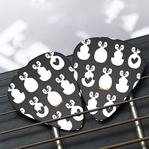 Lot de 12 médiators de guitare avec motif mignon et pingouins et cœurs pour guitare acoustique électrique - Les Beatles, Paul McCartney, John Lennon, RIngo Starr, George Harrison Lot de 12 médiators de guitare avec motif mignon et pingouins et cœurs pour guitare acoustique électrique – Image 8