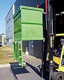 container 1000l jsn Volume: 1000L TAP France 44110 Container à Fond Ouvrant, Laqué Vert, 1000L