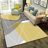 RUGMRZ Wohnzimmer Sofa Moderne Geometrie Wohnung Dekoration Mehrfarbig Teppich klein wohnzimmercouch Teppich Wohnzimmer Sofa deko modern50x80CM