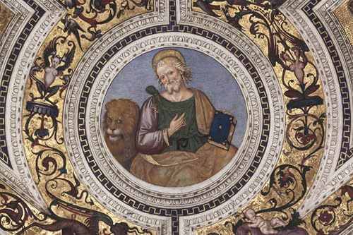 Impression d'art sur toile des quatre évangélistes par Pinturicchio - Finition musée 60x90cm