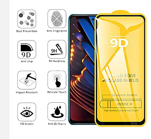 Capa Case Capinha Anti Impacto Ring+ película Vidro 9d Xiaomi Poco X3 Gt (PRETA)