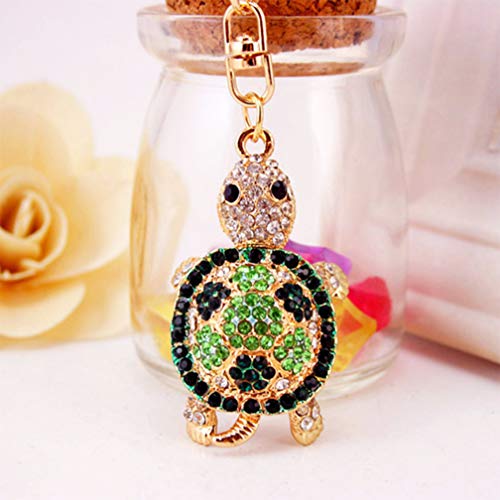 Cute Turtle Shape Crystal Rhinestone Sparkling Keychain Bag Pendant Handbag Charm for Women Girls3