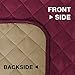 Reversible Sofa Protector Sofa Covers for 3 Cushion Couch Non Slip Couch Cover for Living Room, Seat Width Up to 66, Washable Cover Protects from Kids, Dogs, Cats (Sofa - Burgundy/Tan)