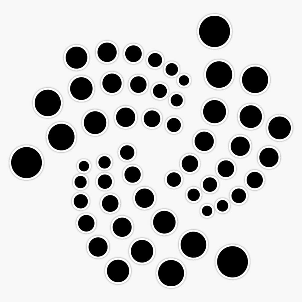 IOTA Coin | Miota Crypto | IOT - Internet Of Things | Decentralized Network Sticker Vinyl Bumper Sticker Decal Waterproof 5"