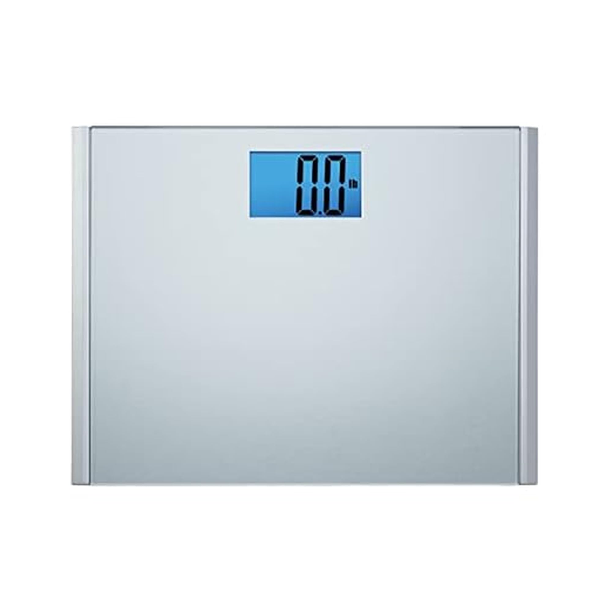 Eat Smart Precision Plus Digital Bathroom Scale, 440-lb Capacity, Wide Platform Body Analyzer with Step-On Technology, Stable Home Fitness Device for Weight Management, Grey