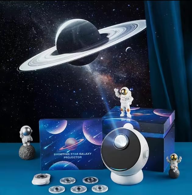 Bequest Star Projector, Planetarium Galaxy Projector for Bedroom Decor,Starry Sky Night Light with 4K Replaceable 6 Galaxy Disco Night Light Projector for Kids,Home Theater,Ceiling,Room Decoration.
