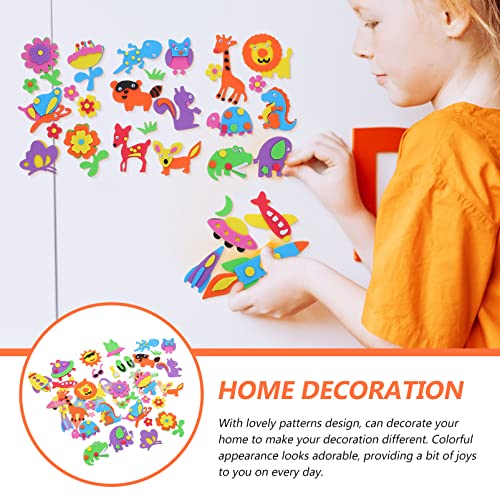 Operitacx Adesivo de espuma de praia tropical com 5 sacolas, perfeito para as crianças decorarem col