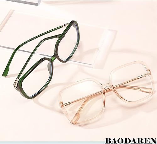 Miniatura 3 de Lentes de bloqueo de luz azul de gran tamaño con marco cuadrado para mujereshombres, antifatiga ocular, lentes de computadora L3000A