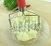 Potato Masher | Double Smashers For Your Potatoes Guacamole Cauliflower Fruit Eggs Meat | Best Mashers for Smooth Mash With Or Without Skin | Spring Loaded Smasher With Silicone Handle PC