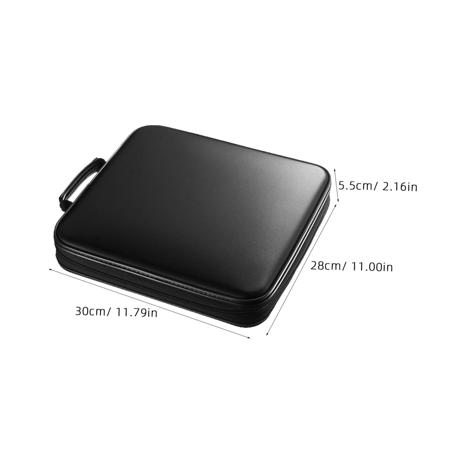 POPETPOP Porta CD da Unità Custodia Porta Dvd Portatile per Auto Realizzata in Materiali di Comoda Maniglia e Cerniera Robusta per Protezione Sicura