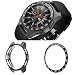 [2 Pack]JZK Samsung Galaxy watch 46mm/Gear S3 Frontier & Classic Bezel Ring Styling,Adhesive Cover Anti Scratch & Collision Protector Bezel Loop+Protector Case for Galaxy Watch 46mm Watch Accessories
