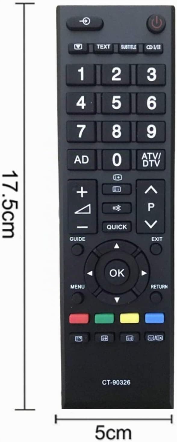 pour télécommande Toshiba ct-90326 pour télécommande Universelle Toshiba TV Aucune Programmation requise