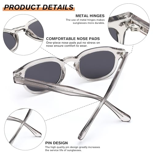 Pro Acme Vintage Sunglasses for Women Men Round Retro Cute Eyewear for Small Face UV400 Protection Sun Glasses PAZ62014
