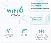TP-Link Deco WiFi 6 Mesh AX3000Mbps Deco X50(3-Pack), Système WiFi 6 pour Toute la Maison, Couverture de 550㎡, Installation Facile, Contrôle Parental, Compatible avec Toutes Les Box Fibre