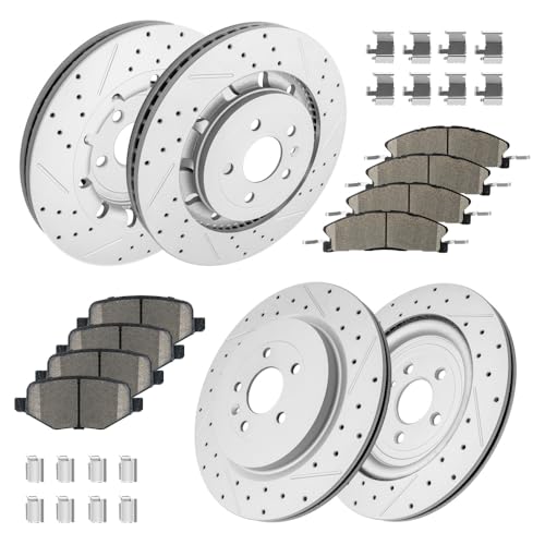 352mm/345mm Drilled & Slotted Rotor Kit