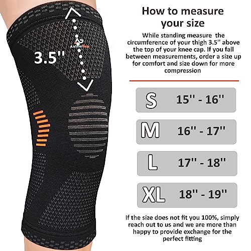 Lot de 2 genouillères de sport, bandages de protection pour les genoux