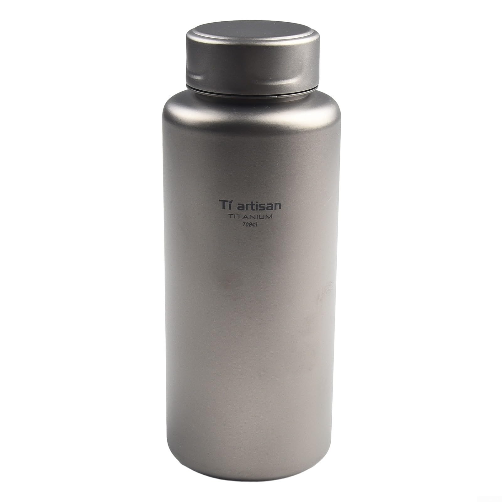 Bouteille d'eau en titane 700 ml 1 l pour camping, randonnée, randonnée pédestre, tasse anti-fuite avec système de double étanchéité et poids léger (700 ml)