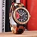 BOBO BIRD Men's Colorful Wooden Watches Analog Quartz Date Display Wood Watch Handmade Luxury Casual Wristwatch with Gifts Box for Men