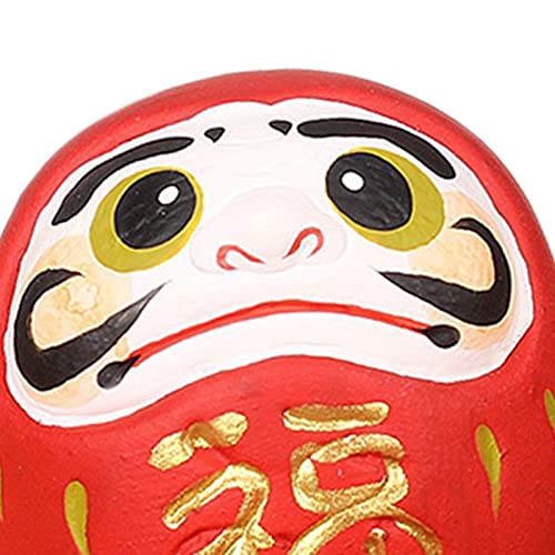 CALANDIS Daruma Doll Statue Craft Decorative for Table Bookshelf D...