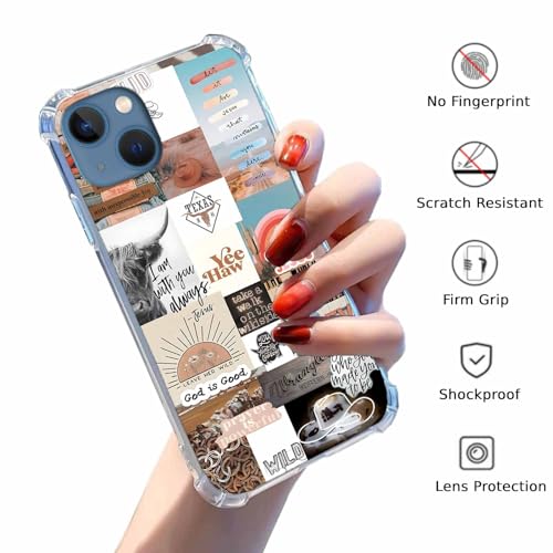Coque antichoc iPhone 14 Jésus et cowboy : style occidental robuste unique